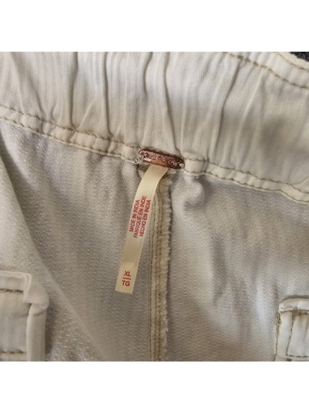 Free People We The Free sz XL Tahiti Pull On Cargo Pants High Rise Pockets - Picture 6 of 7